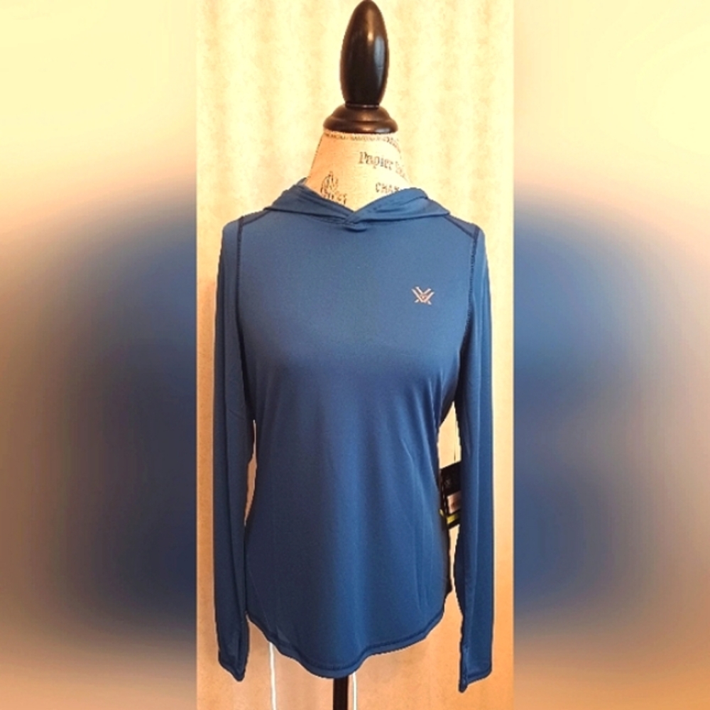 Vortex Womens Blue Hoodie